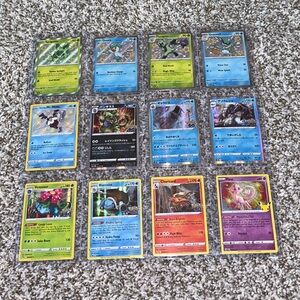 Bundle of 12 Holo Pokemon Cards- Japanese, Pokemon Go- In Sleeves & Top Loaders